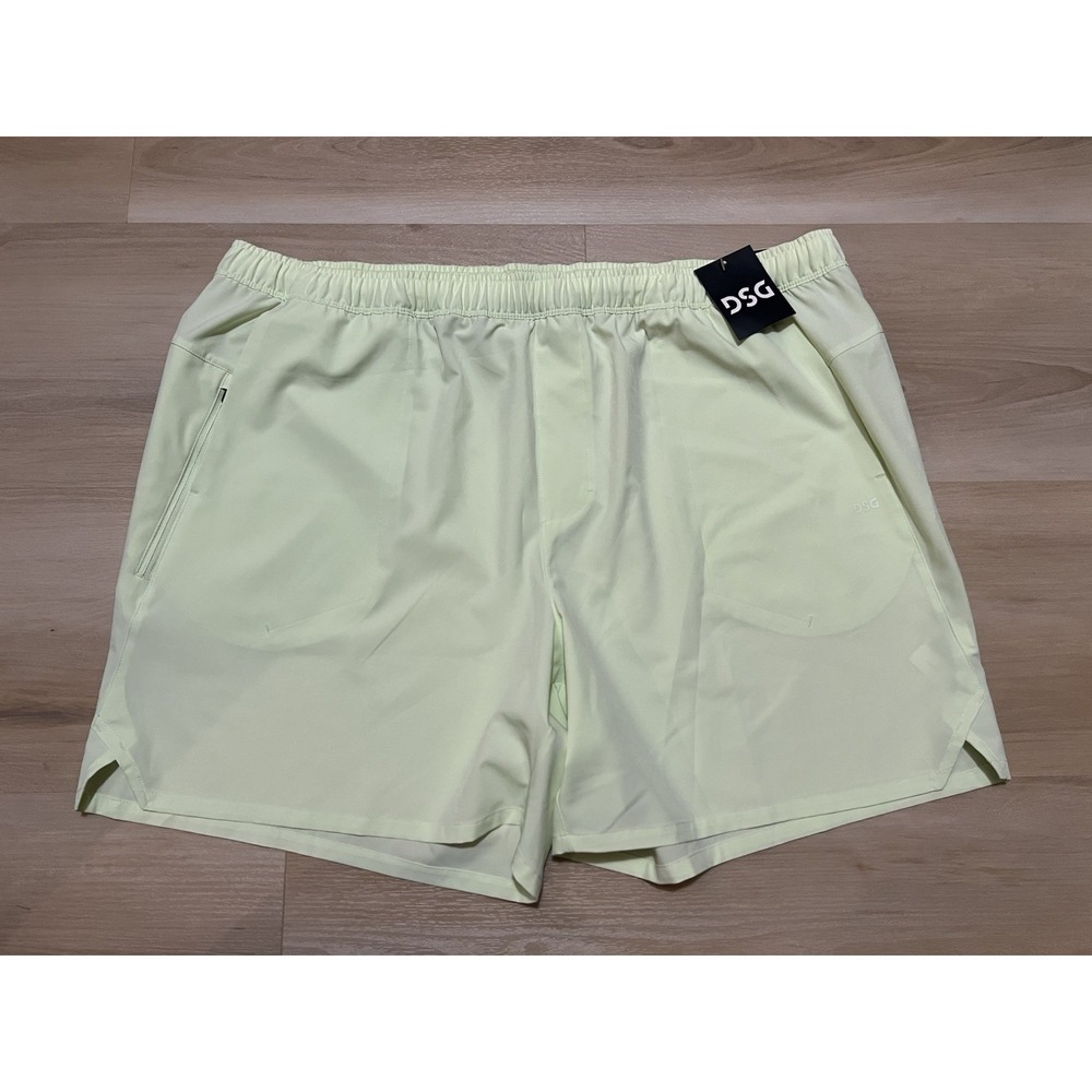 DSG Mens‎ 6" Agility Short Pale Neon Green Size XXL NWT Unlined